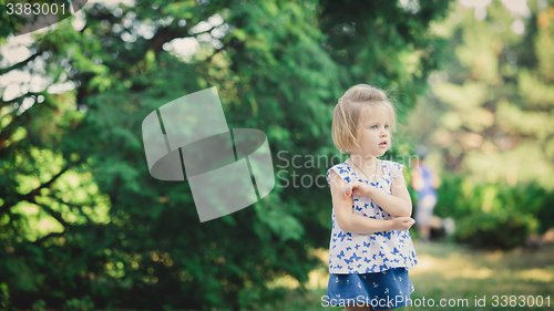Image of girl playing in a city park