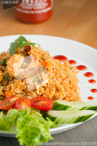 Image of Sriracha Fried Rice with Shrimp