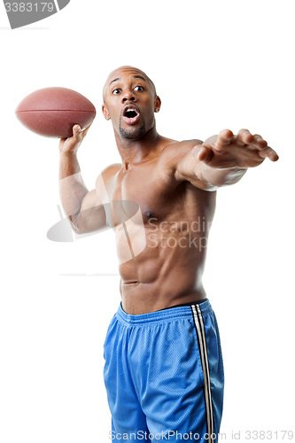 Image of Muscular Football Player
