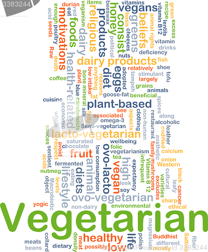 Image of Vegetarian background concept