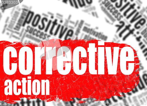 Image of Word cloud corrective action