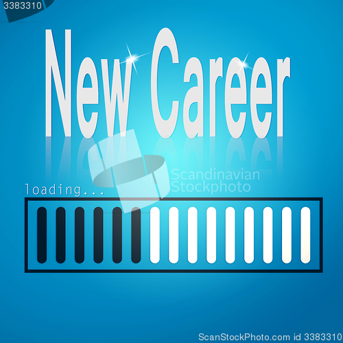 Image of New career blue loading bar