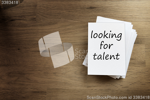 Image of looking for talent