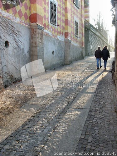 Image of walking to the sunset