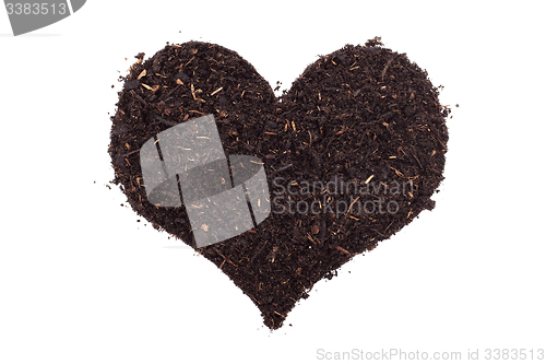 Image of Compost in a heart shape