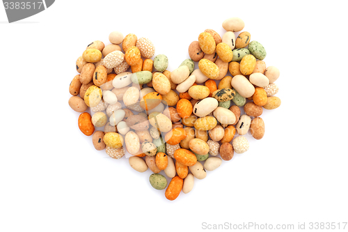 Image of Seaweed peanuts in a heart shape