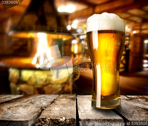 Image of Beer on table in bar