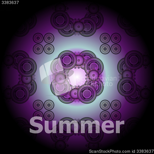 Image of Summer word on abstract grunge background
