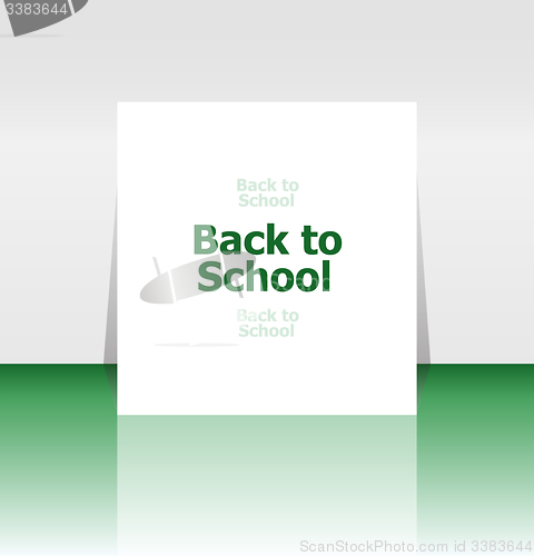 Image of Back to school word, education concept