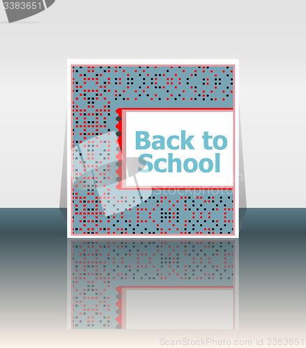 Image of Back to school word, education concept