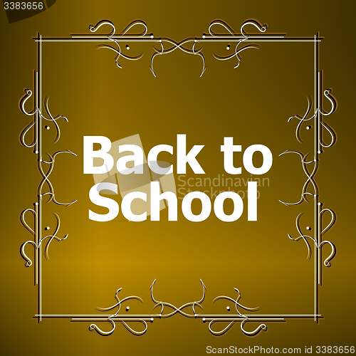 Image of Back to School Calligraphic Designs, Retro Style Elements, Vintage Ornaments