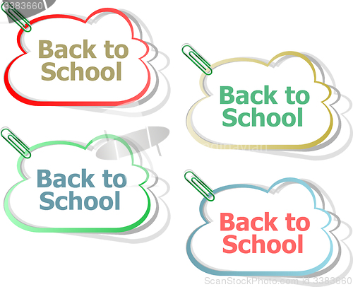 Image of Back To School education banners, education concept