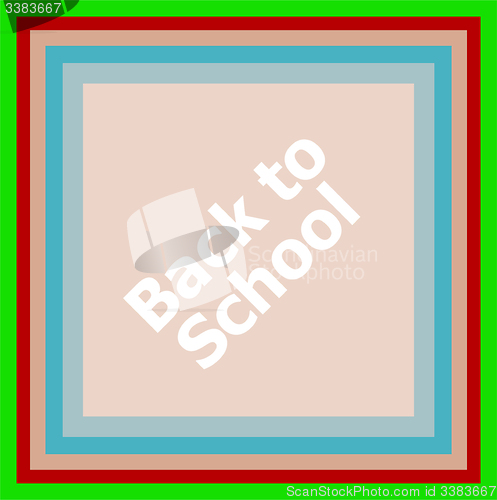 Image of Back to school word, education concept