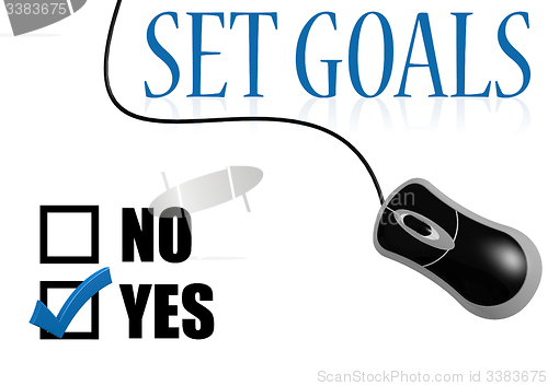 Image of Set goals check mark