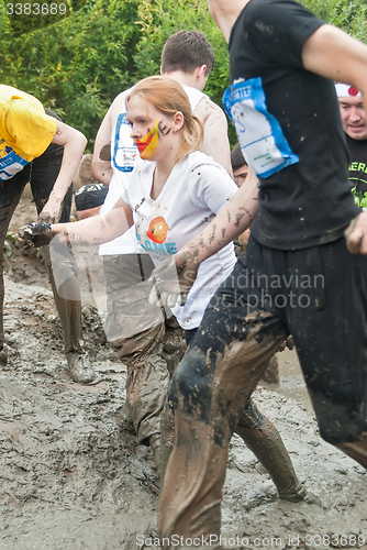 Image of Dirty cross-country race stage. Tyumen. Russia