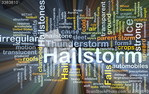 Image of Hailstorm background concept glowing