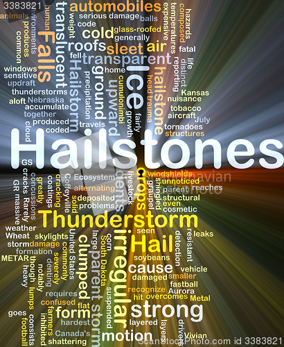 Image of Hailstones background concept glowing