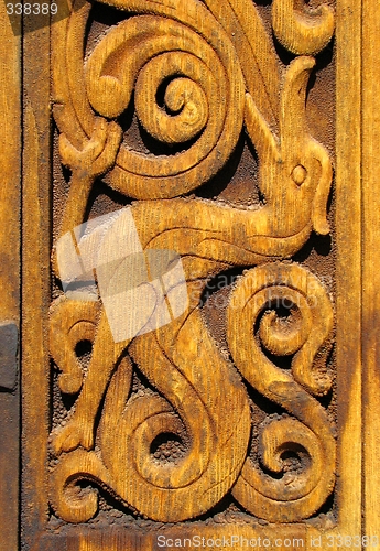 Image of Detail of Heddal stave church