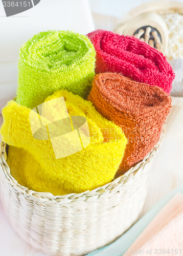 Image of color towels