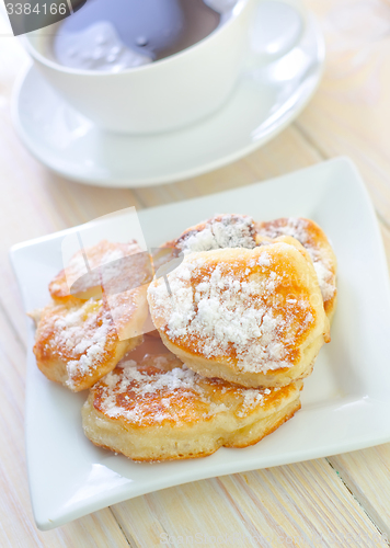 Image of pancakes with coffee