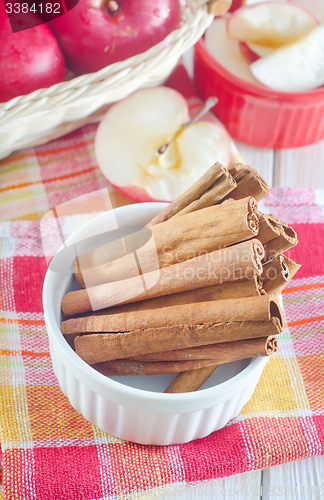 Image of cinnamon and apples