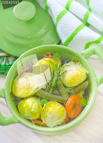 Image of soup with vegetable