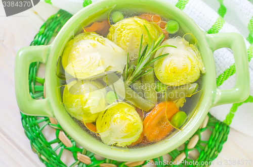 Image of soup with vegetable