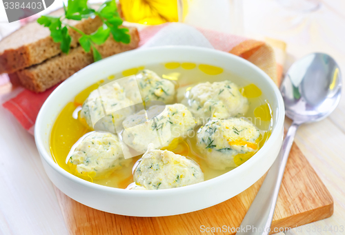 Image of soup with meat balls