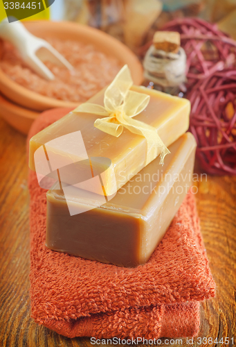 Image of soap and towels
