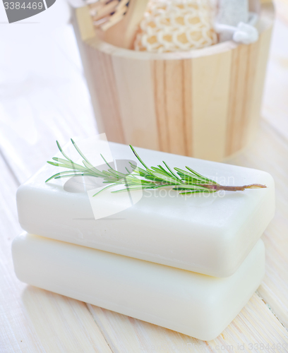 Image of White soap
