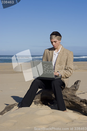 Image of Working At The Beach