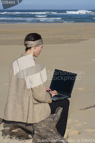 Image of Working At The Beach