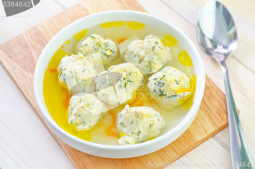 Image of soup with meat balls
