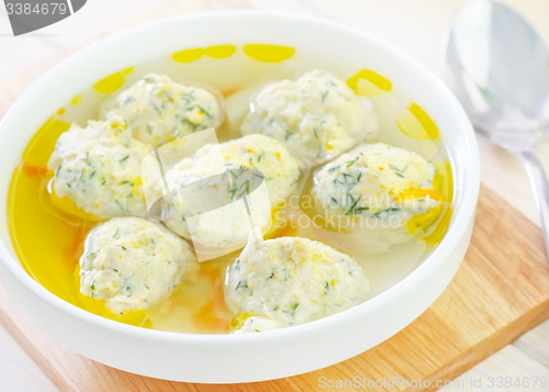 Image of soup with meat balls