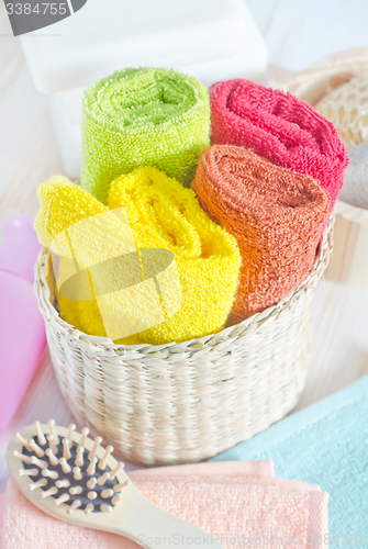 Image of color towels