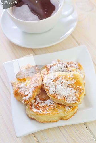 Image of pancakes with coffee