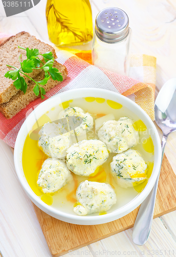 Image of soup with meat balls