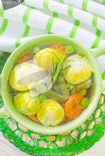 Image of soup with vegetable