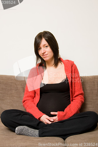 Image of young pregnant woman