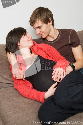 Image of young couple expecting a baby