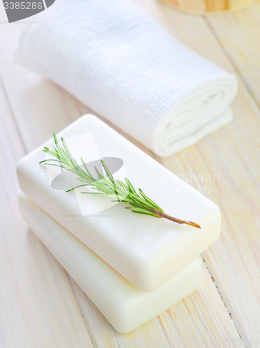 Image of White soap