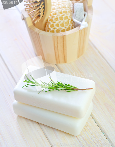 Image of White soap