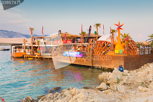 Image of Party on Zrce beach, Novalja, Pag island, Croatia.