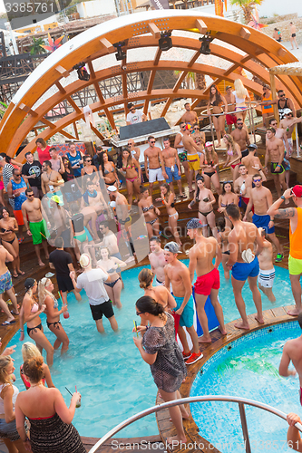 Image of Party on Zrce beach, Novalja, Pag island, Croatia.