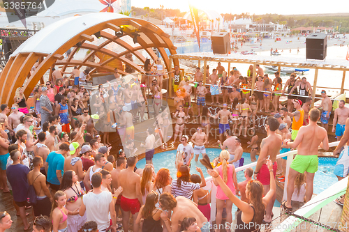 Image of Party on Zrce beach, Novalja, Pag island, Croatia.