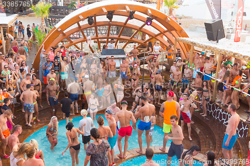 Image of Party on Zrce beach, Novalja, Pag island, Croatia.