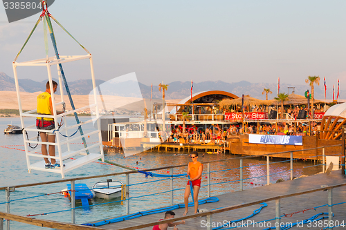 Image of Party on Zrce beach, Novalja, Pag island, Croatia.