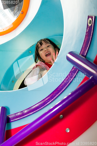 Image of Asian Chinese Girl At Playground