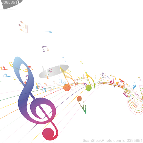 Image of Musical Key with notes row