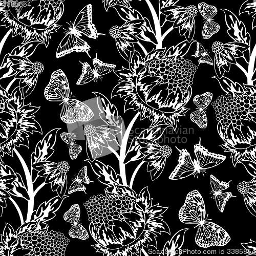 Image of Seamless floral ornate 